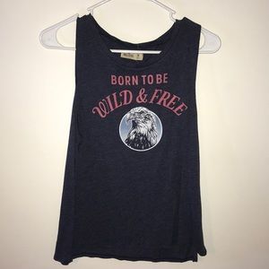 Born to be wild and free tank top size medium